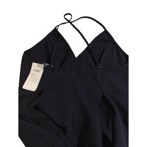 Eliacher Deep VNeck Adjustable Spaghetti Straps Navy Dress 12-14 NWT
